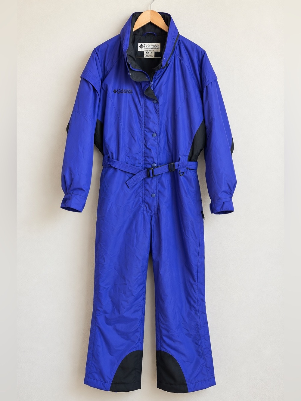 Vintage 90s Columbia XL Purple One Piece Ski Suit Snowsuit